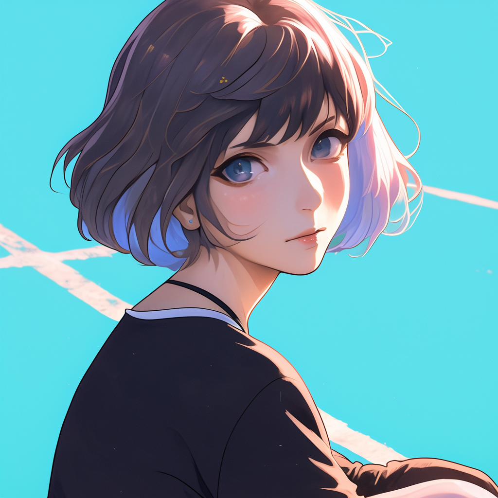 Photographer sitting on a basketball court